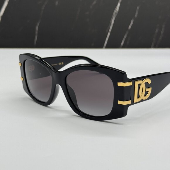 NEW DOLCE&GABBANA DG4501 501/8G BLACK SUNGLASSES DG4501 5018G EYEWEAR - Picture 5 of 10